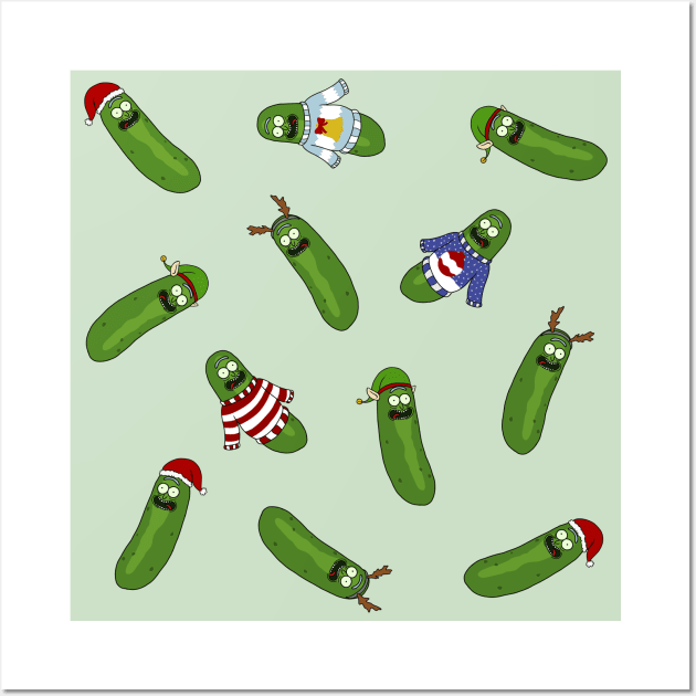 christmas pickle Wall Art by LillyTheChibi